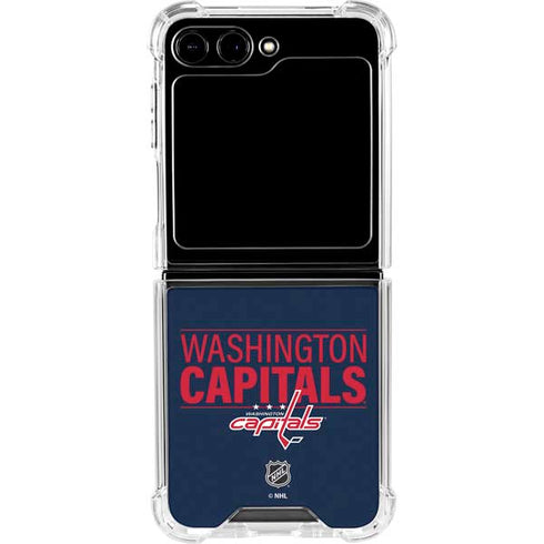 NHL Washington Capitals Lineup Galaxy Z Flip6 Clear Case