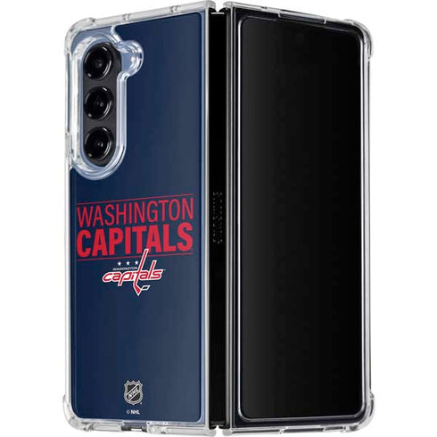NHL Washington Capitals Lineup Galaxy Z Fold5 5G Clear Case