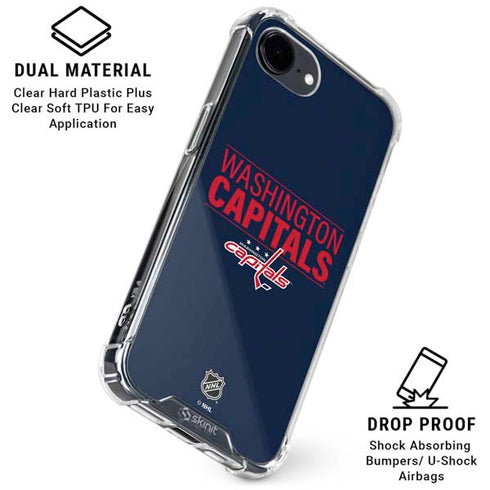 NHL Washington Capitals Lineup iPhone 16e Clear Case