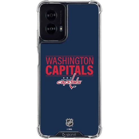 NHL Washington Capitals Lineup Moto G Power 5G (2024) Clear Case