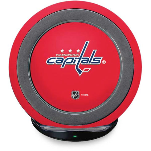NHL Washington Capitals Solid Background Fast Charge Wireless Charging Stand Skin