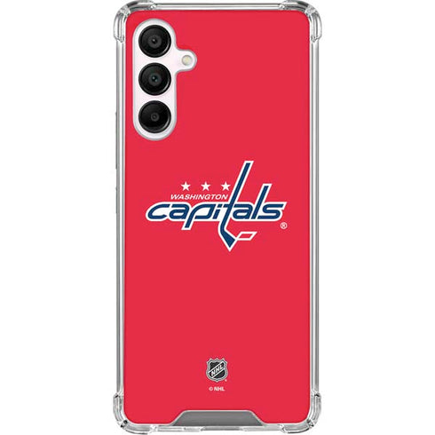 NHL Washington Capitals Solid Background Galaxy A16 5G Clear Case
