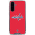 NHL Washington Capitals Solid Background Galaxy A36 5G Clear Case