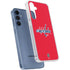 NHL Washington Capitals Solid Background Galaxy A55 5G Clear Case