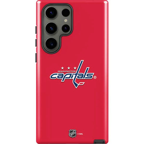 NHL Washington Capitals Solid Background Galaxy S23 Ultra Pro Case