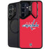NHL Washington Capitals Solid Background Galaxy S25 Kickstand Case