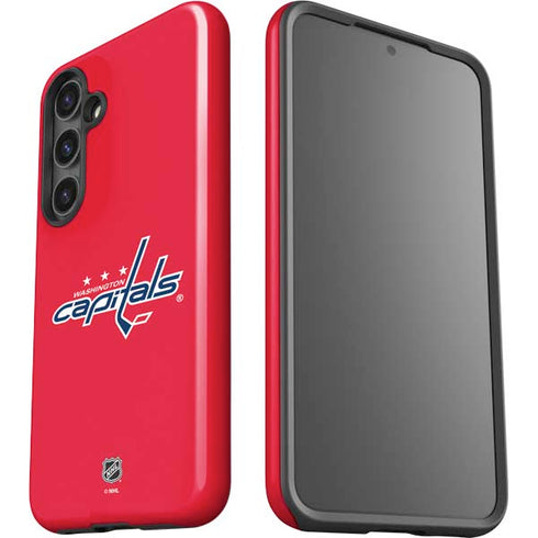NHL Washington Capitals Solid Background Galaxy S25 Plus Impact Case