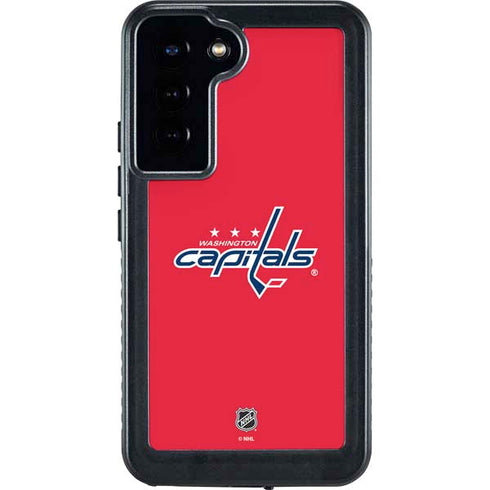 NHL Washington Capitals Solid Background Galaxy S24 Plus Waterproof Case