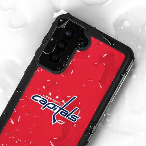 NHL Washington Capitals Solid Background Galaxy S24 Plus Waterproof Case