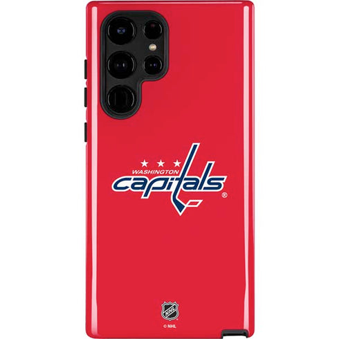 NHL Washington Capitals Solid Background Galaxy S25 Ultra Impact Case