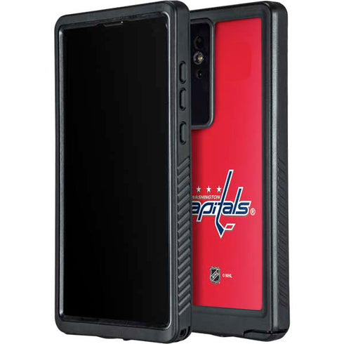 NHL Washington Capitals Solid Background Galaxy S24 Ultra Waterproof Case