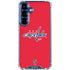 NHL Washington Capitals Solid Background Galaxy S25 Clear Case