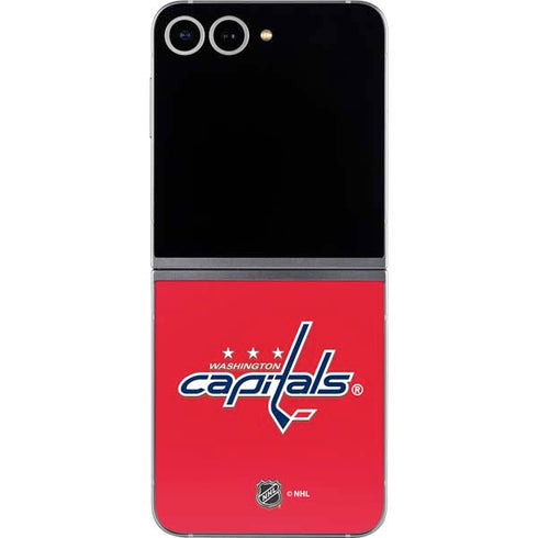 NHL Washington Capitals Solid Background Galaxy Z Flip6 Skin