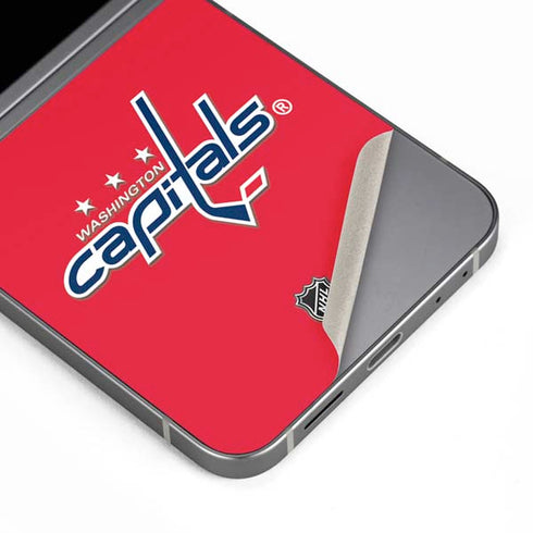 NHL Washington Capitals Solid Background Galaxy Z Flip6 Skin