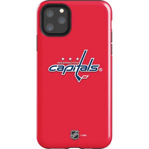 NHL Washington Capitals Solid Background iPhone Cases