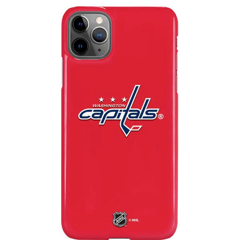 NHL Washington Capitals Solid Background iPhone Cases