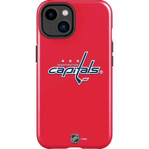 NHL Washington Capitals Solid Background iPhone 15 Impact Case