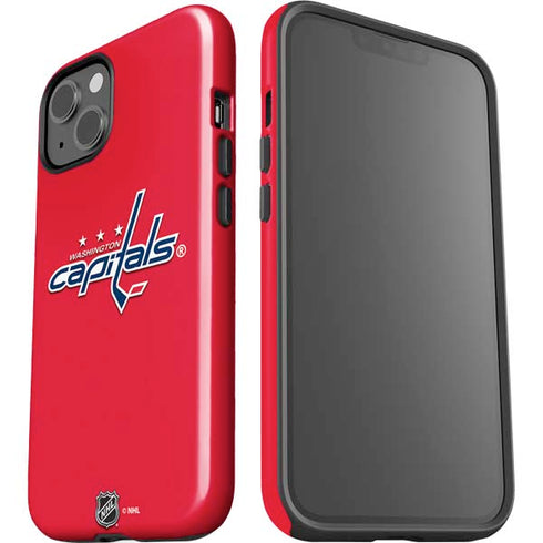 NHL Washington Capitals Solid Background iPhone 15 Impact Case