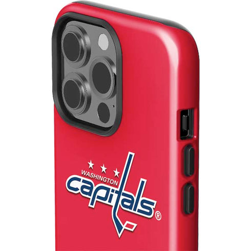 NHL Washington Capitals Solid Background iPhone 15 Pro Impact Case