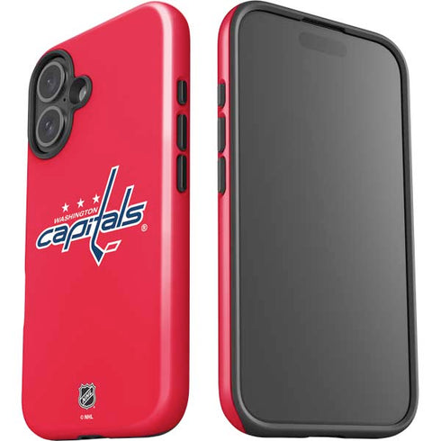 NHL Washington Capitals Solid Background iPhone 16 Plus Impact Case