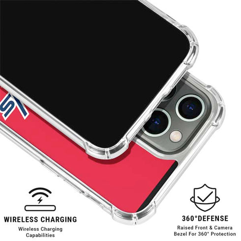 NHL Washington Capitals Solid Background iPhone 16 Pro Clear Case