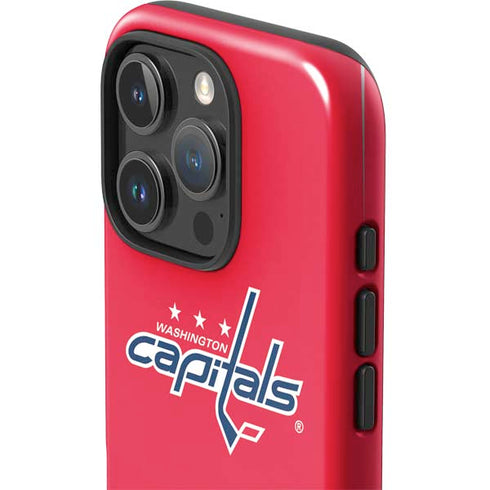 NHL Washington Capitals Solid Background iPhone 16 Pro Impact Case
