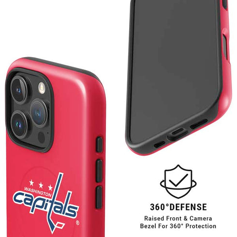 NHL Washington Capitals Solid Background iPhone 16 Pro Magsafe Impact Case