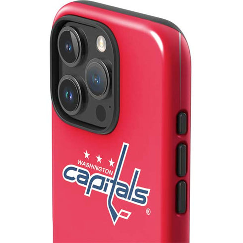 NHL Washington Capitals Solid Background iPhone 16 Pro Max Impact Case