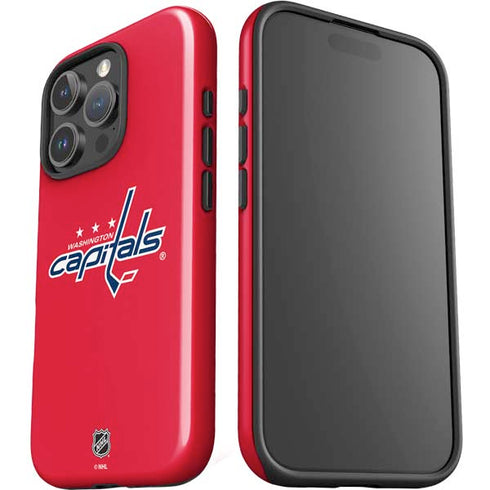 NHL Washington Capitals Solid Background iPhone 16 Pro Max Impact Case