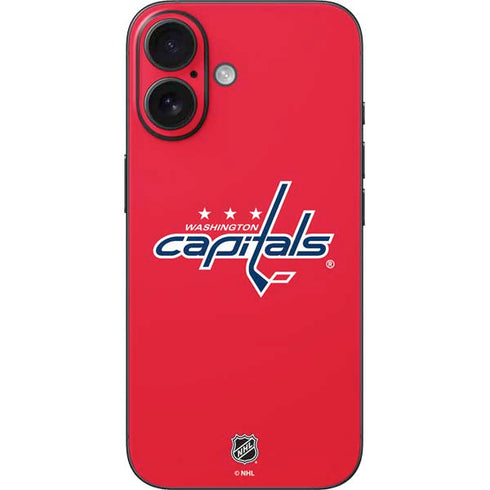 NHL Washington Capitals Solid Background iPhone 16 Skin