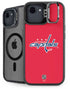 NHL Washington Capitals Solid Background iPhone 16e Kickstand Case