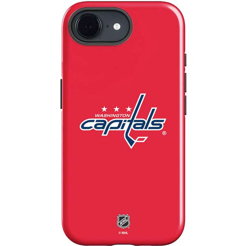 NHL Washington Capitals Solid Background iPhone 16e Impact Case