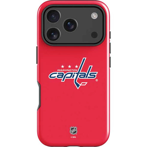NHL Washington Capitals Solid Background iPhone 18 Pro Impact Case