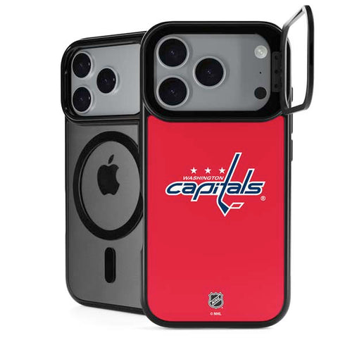 NHL Washington Capitals Solid Background iPhone 18 Pro Kickstand Case