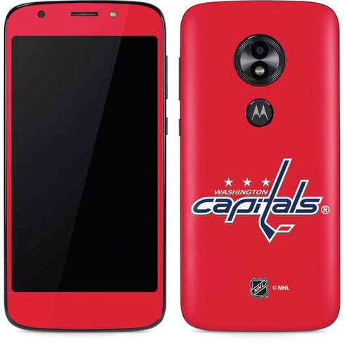 NHL Washington Capitals Solid Background Moto E5 Play Skin