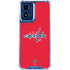 NHL Washington Capitals Solid Background Moto G 5G (2024) Clear Case