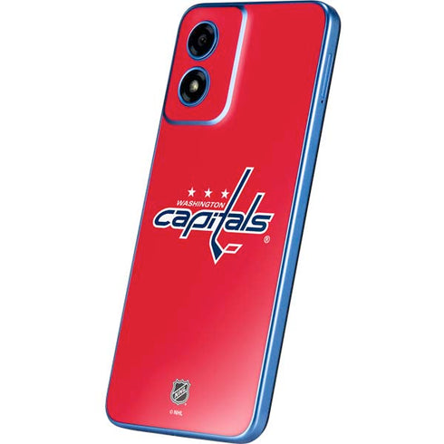 NHL Washington Capitals Solid Background Moto G Play 4G (2024) Skin
