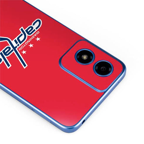 NHL Washington Capitals Solid Background Moto G Play 4G (2024) Skin