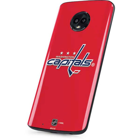 NHL Washington Capitals Solid Background Moto G6 Skin