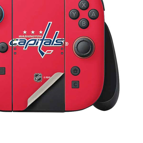 NHL Washington Capitals Solid Background Nintendo Switch 2 (2025) Joy-Con Controller Skin