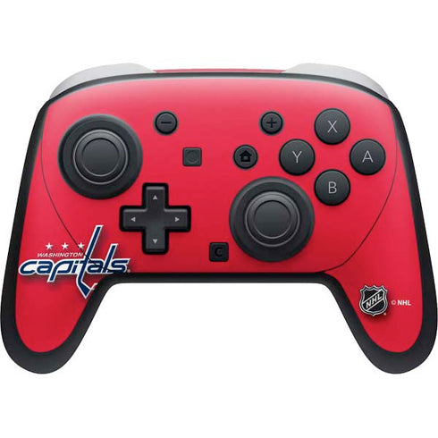 NHL Washington Capitals Solid Background Nintendo Switch 2 (2025) Pro Controller Skin