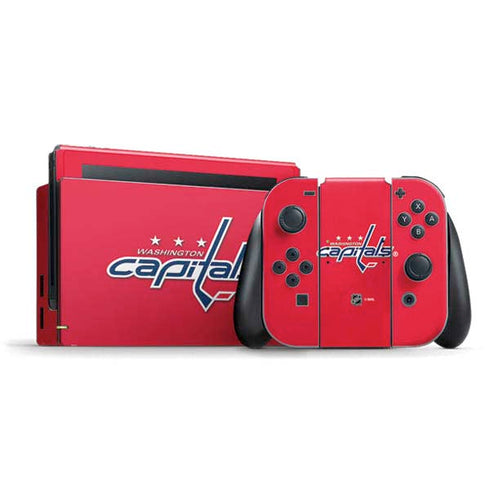 NHL Washington Capitals Solid Background Nintendo Skins