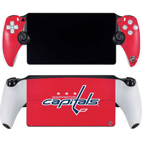 NHL Washington Capitals Solid Background PlayStation Portal Remote Player Skin