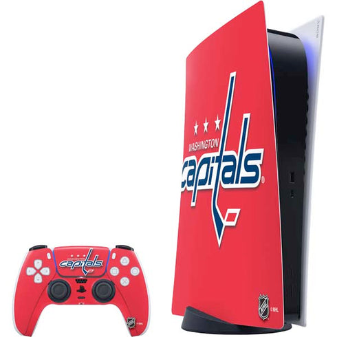 NHL Washington Capitals Solid Background PlayStation PS5 Skins