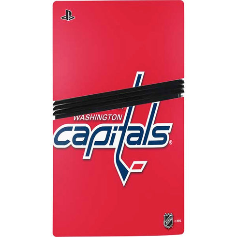 NHL Washington Capitals Solid Background PS5 Pro Console Skin