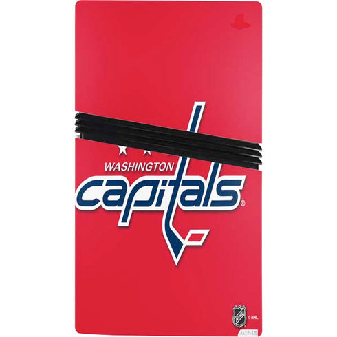 NHL Washington Capitals Solid Background PS5 Pro Console Skin