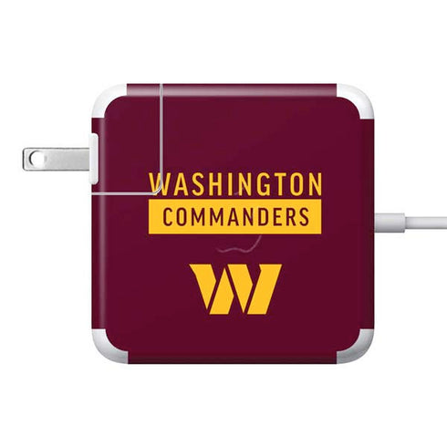 NFL Washington Commanders 85W Power Adapter (15 and 17 inch MacBook Pro Charger) Skin