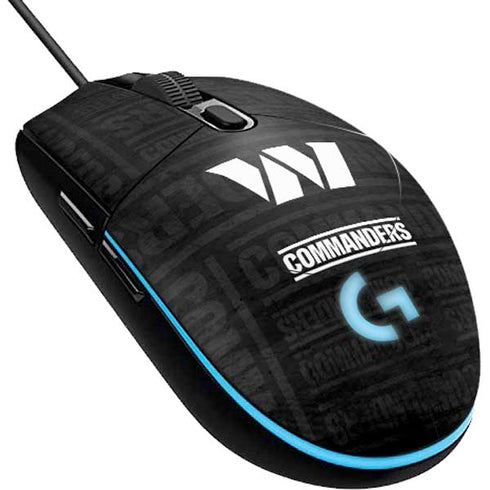 NFL Washington Commanders Black and White G203 Prodigy RGB Wired Gaming Mouse Skin