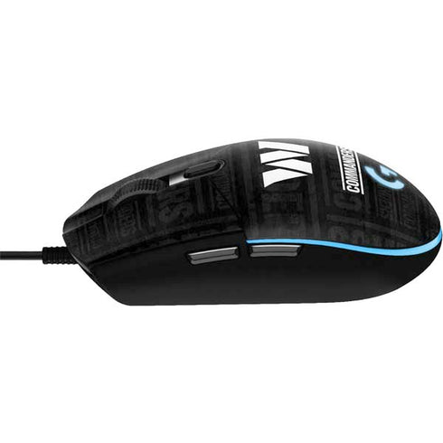 NFL Washington Commanders Black and White G203 Prodigy RGB Wired Gaming Mouse Skin