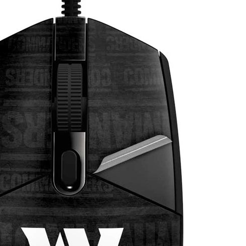 NFL Washington Commanders Black and White G203 Prodigy RGB Wired Gaming Mouse Skin